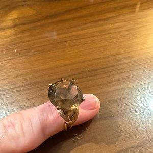 Smoky topaz ring   Approx size 9